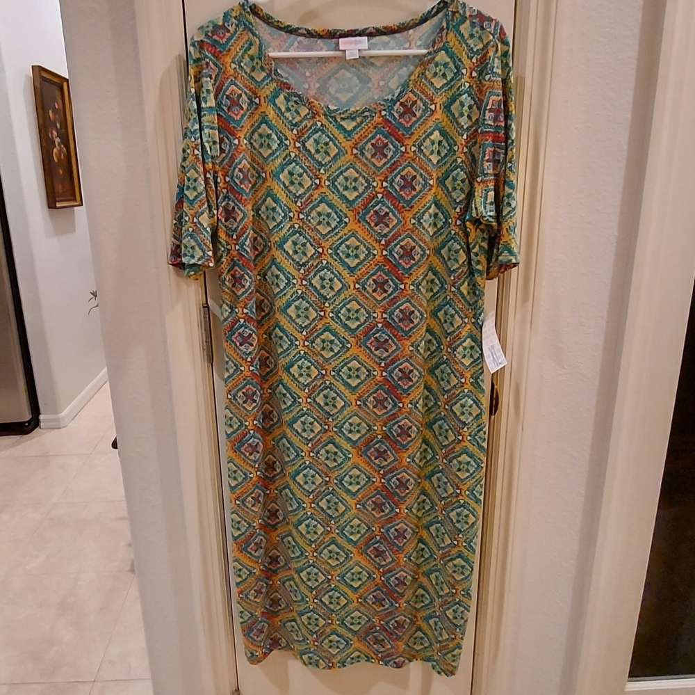 Nwt's Lularoe Julia Bodycon Dress XL